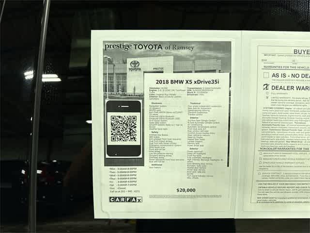 used 2018 BMW X5 car, priced at $18,995