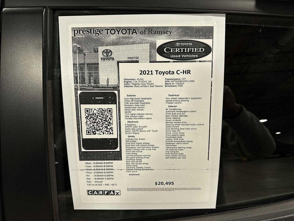 used 2021 Toyota C-HR car, priced at $20,495