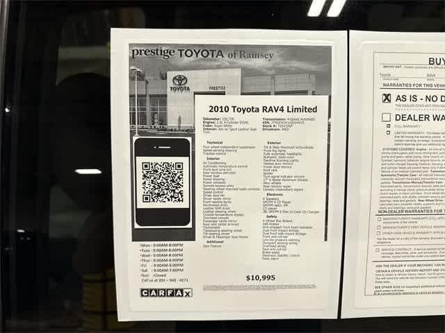 used 2010 Toyota RAV4 car, priced at $10,495