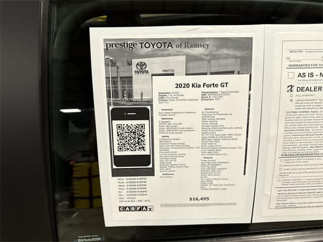 used 2020 Kia Forte car, priced at $16,495