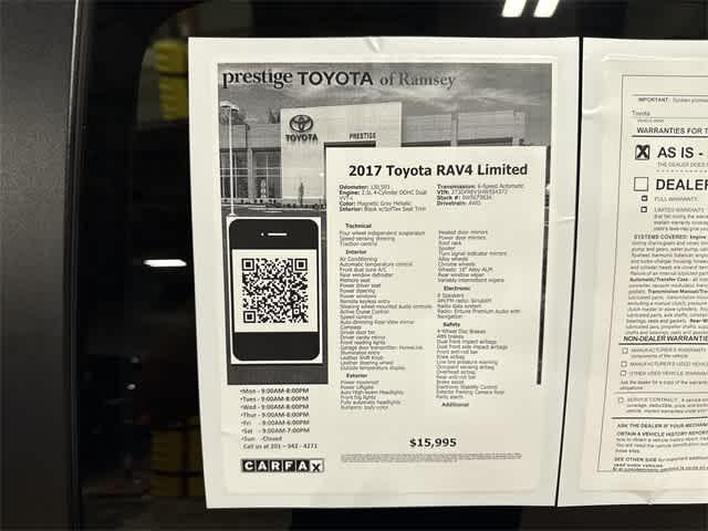 used 2017 Toyota RAV4 car, priced at $15,995