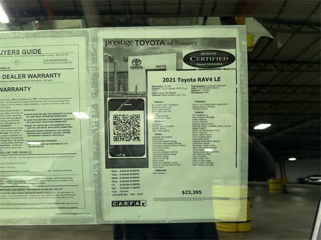 used 2021 Toyota RAV4 car, priced at $21,995