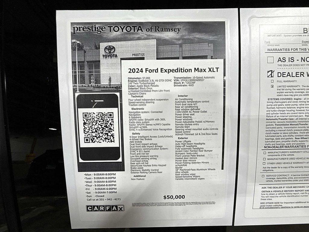 used 2024 Ford Expedition Max car, priced at $48,495