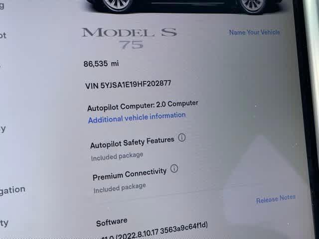 used 2017 Tesla Model S car, priced at $21,395
