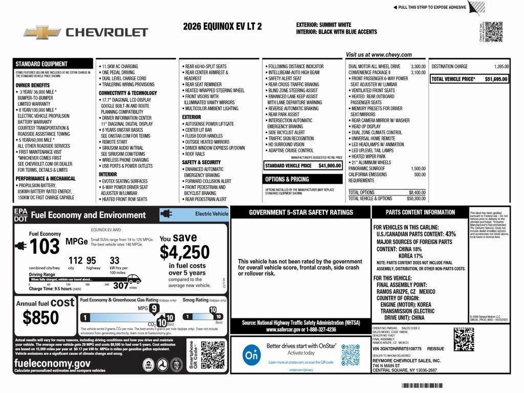 new 2026 Chevrolet Equinox EV car