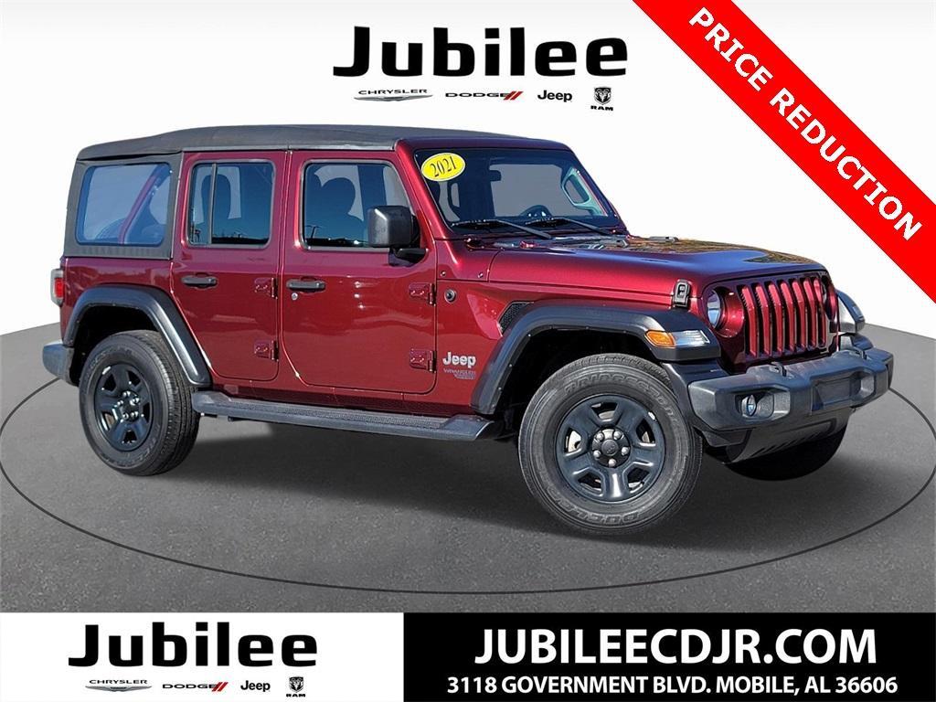 used 2021 Jeep Wrangler Unlimited car, priced at $25,528