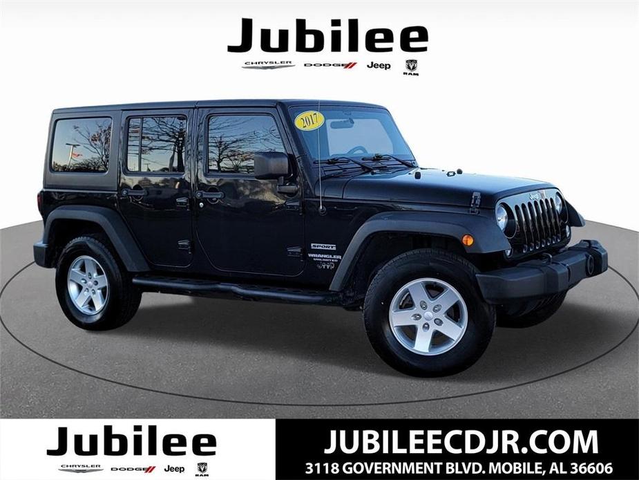 used 2017 Jeep Wrangler Unlimited car, priced at $20,114