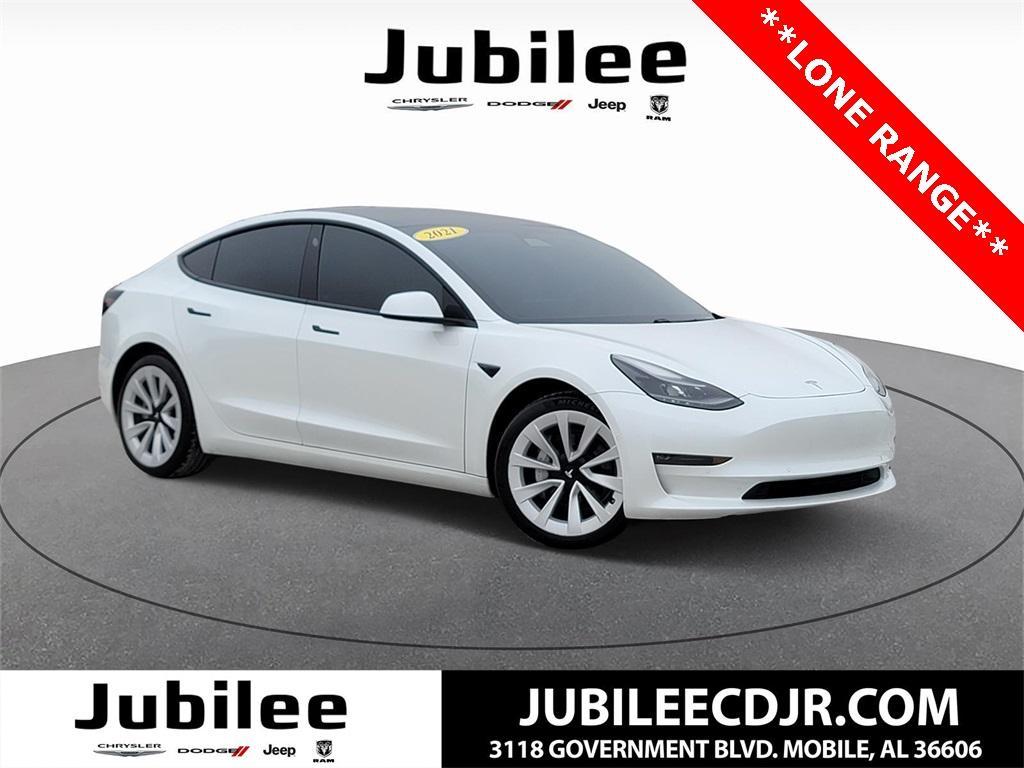 used 2021 Tesla Model 3 car, priced at $23,970