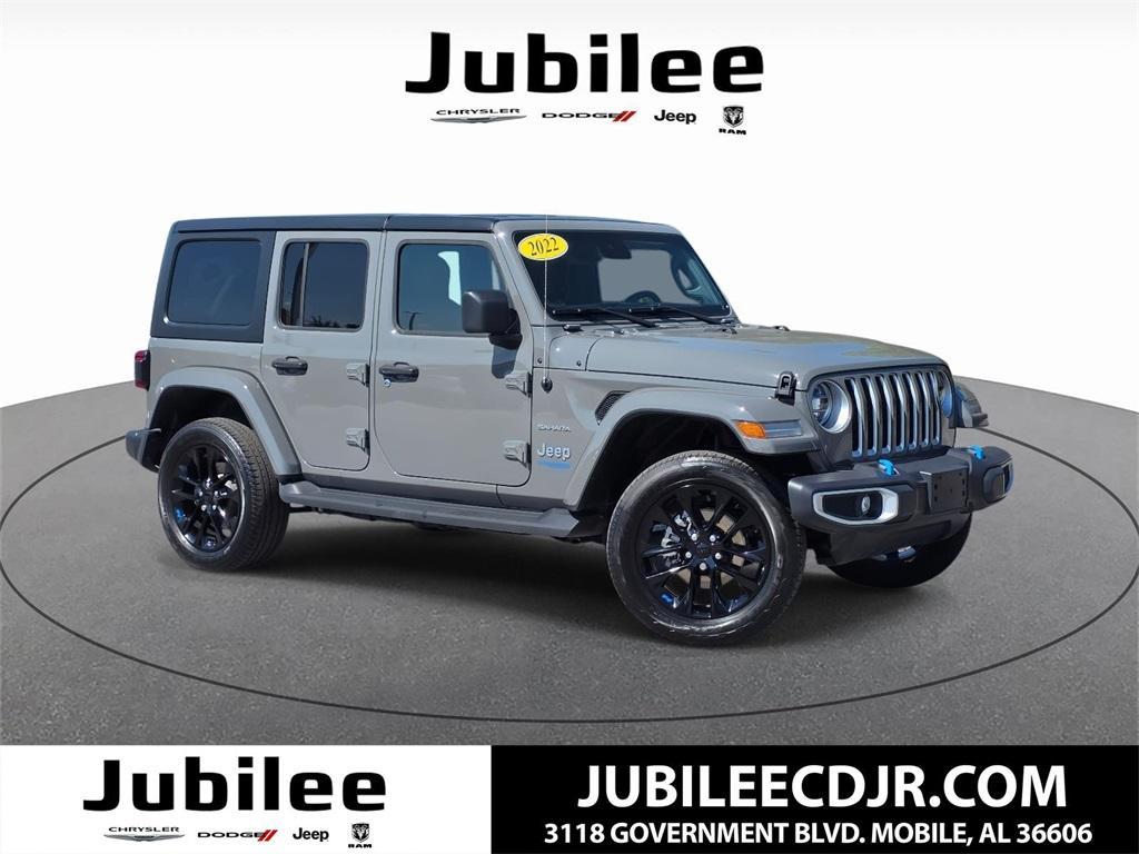 used 2022 Jeep Wrangler Unlimited 4xe car, priced at $35,480