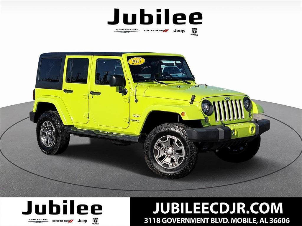 used 2017 Jeep Wrangler Unlimited car, priced at $22,728