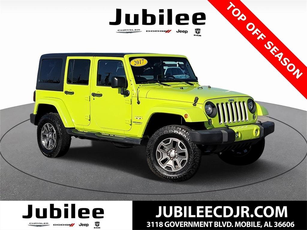 used 2017 Jeep Wrangler Unlimited car, priced at $20,364