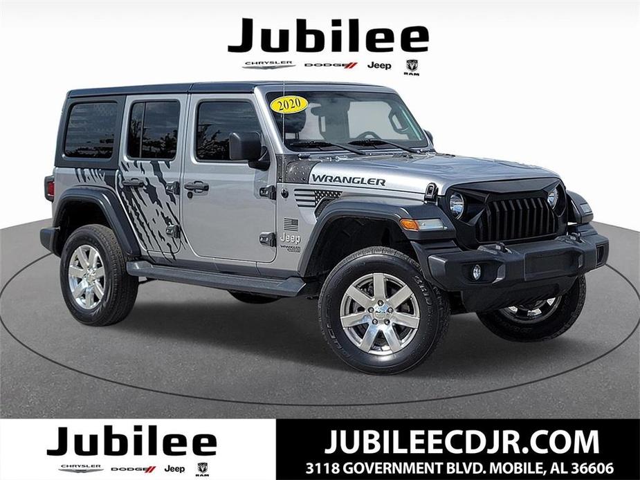 used 2020 Jeep Wrangler Unlimited car, priced at $28,000