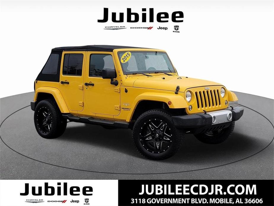 used 2015 Jeep Wrangler Unlimited car, priced at $20,100