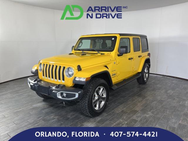 used 2021 Jeep Wrangler Unlimited car, priced at $19,588