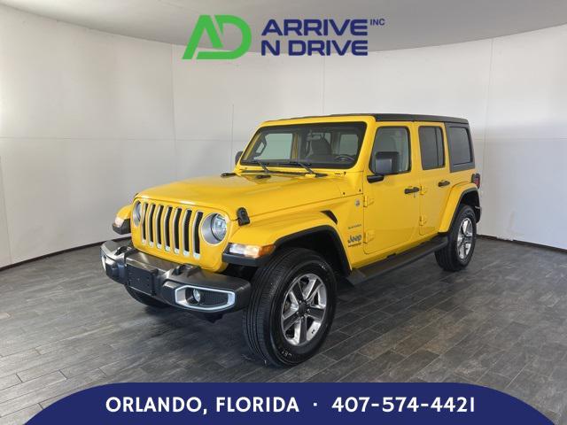 used 2021 Jeep Wrangler Unlimited car, priced at $19,888