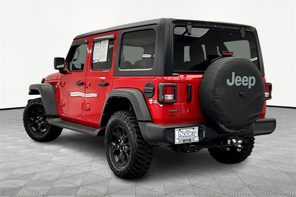 used 2021 Jeep Wrangler Unlimited car, priced at $31,300