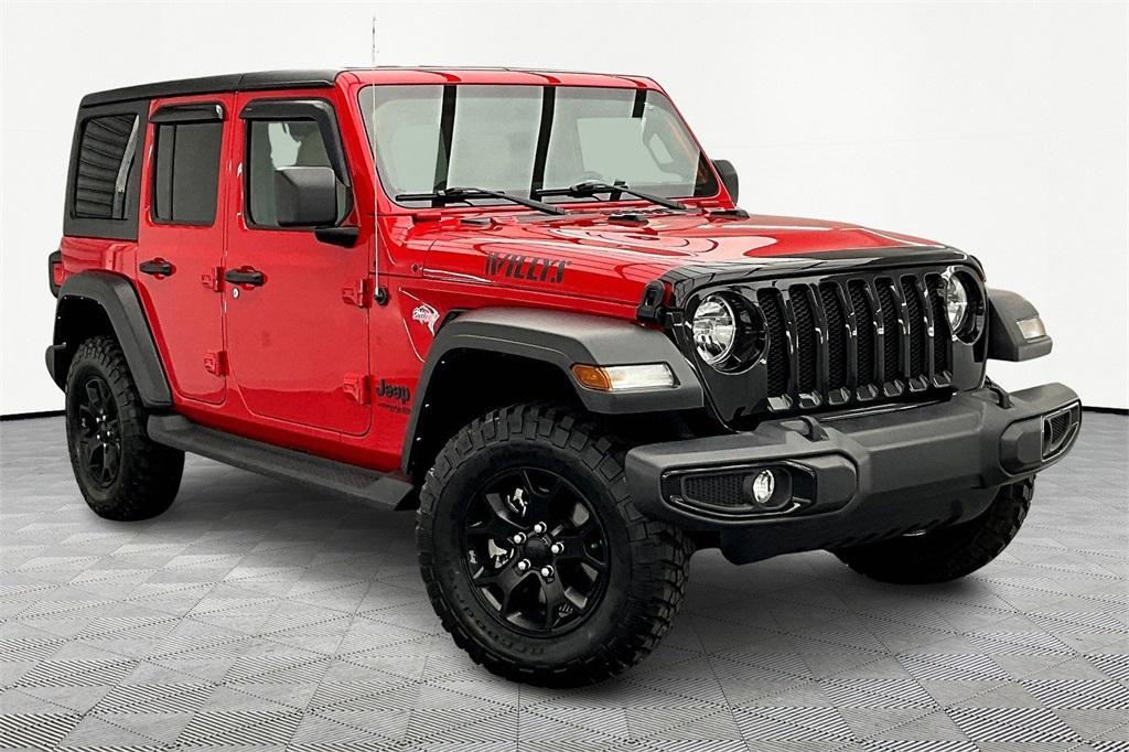 used 2021 Jeep Wrangler Unlimited car, priced at $31,300