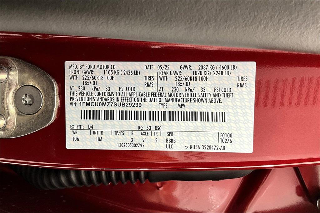 new 2025 Ford Escape car, priced at $35,085