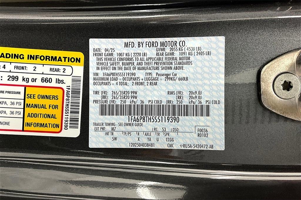 new 2025 Ford Mustang car, priced at $39,574