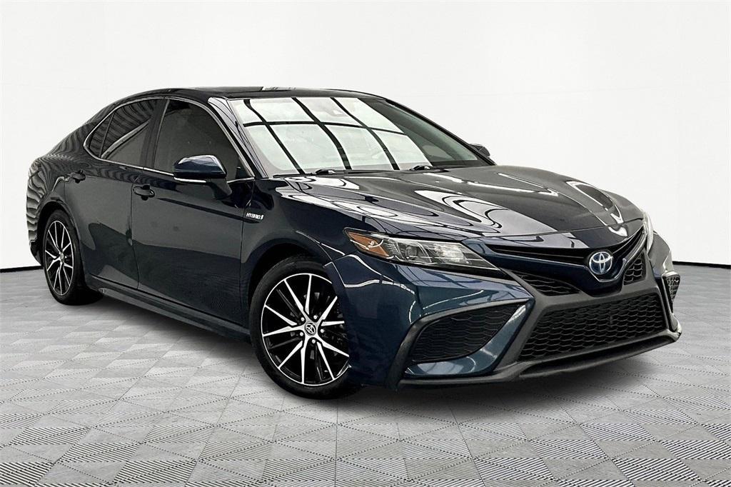 used 2021 Toyota Camry Hybrid car, priced at $18,700