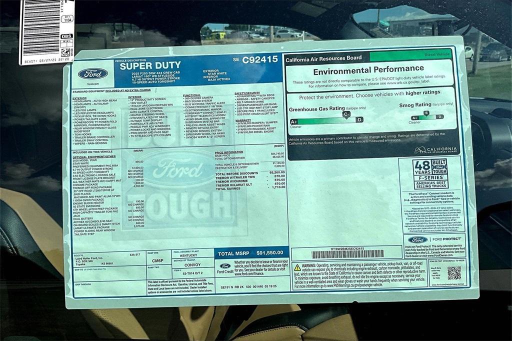 new 2025 Ford F-250 car, priced at $89,719