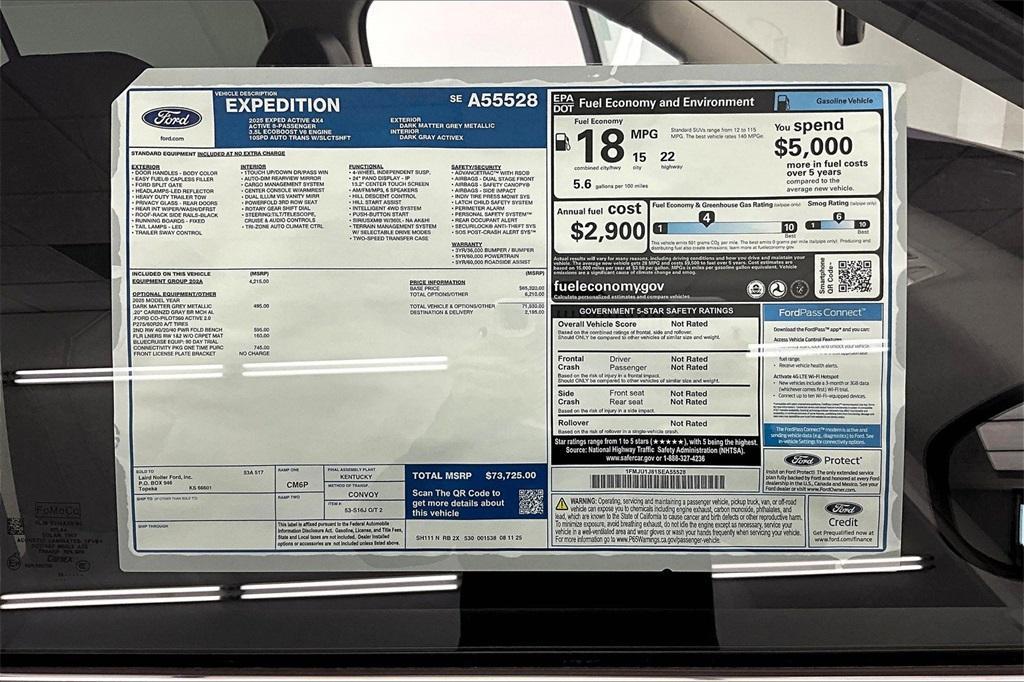 new 2025 Ford Expedition car, priced at $71,513
