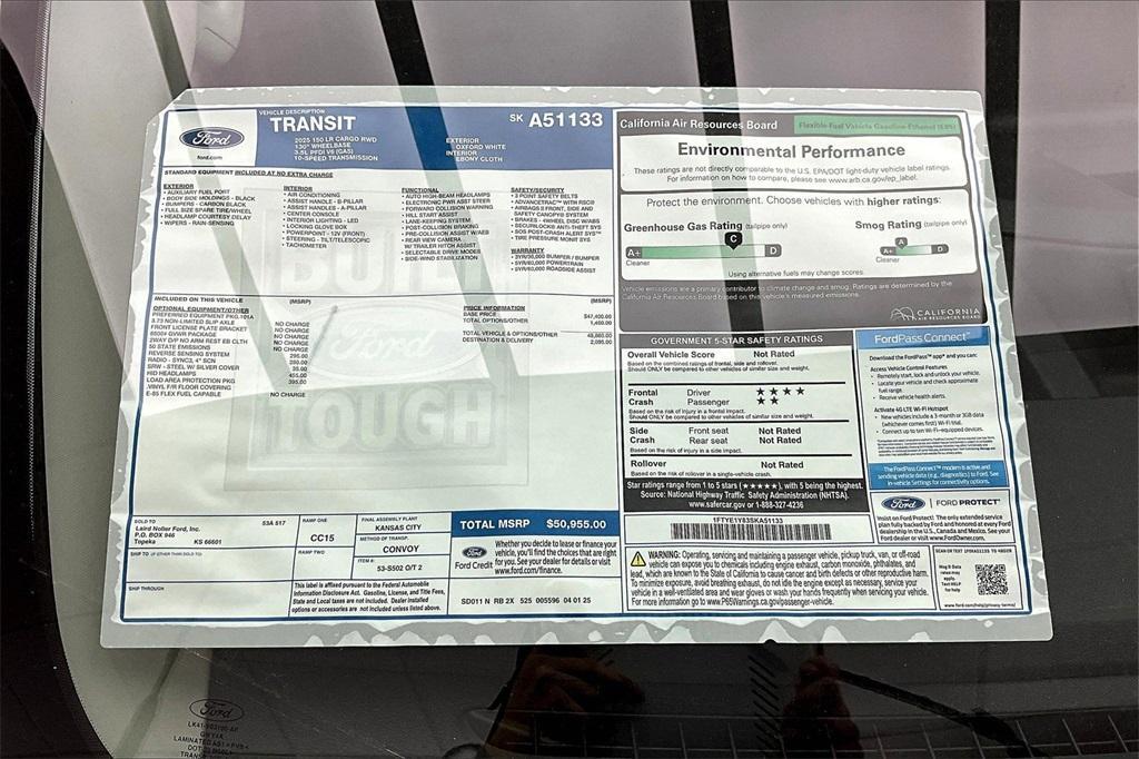 new 2025 Ford Transit-150 car, priced at $48,536