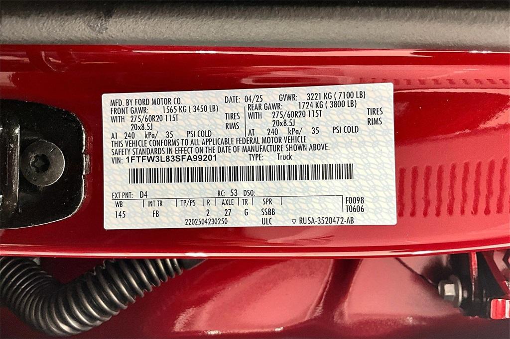 new 2025 Ford F-150 car, priced at $52,896