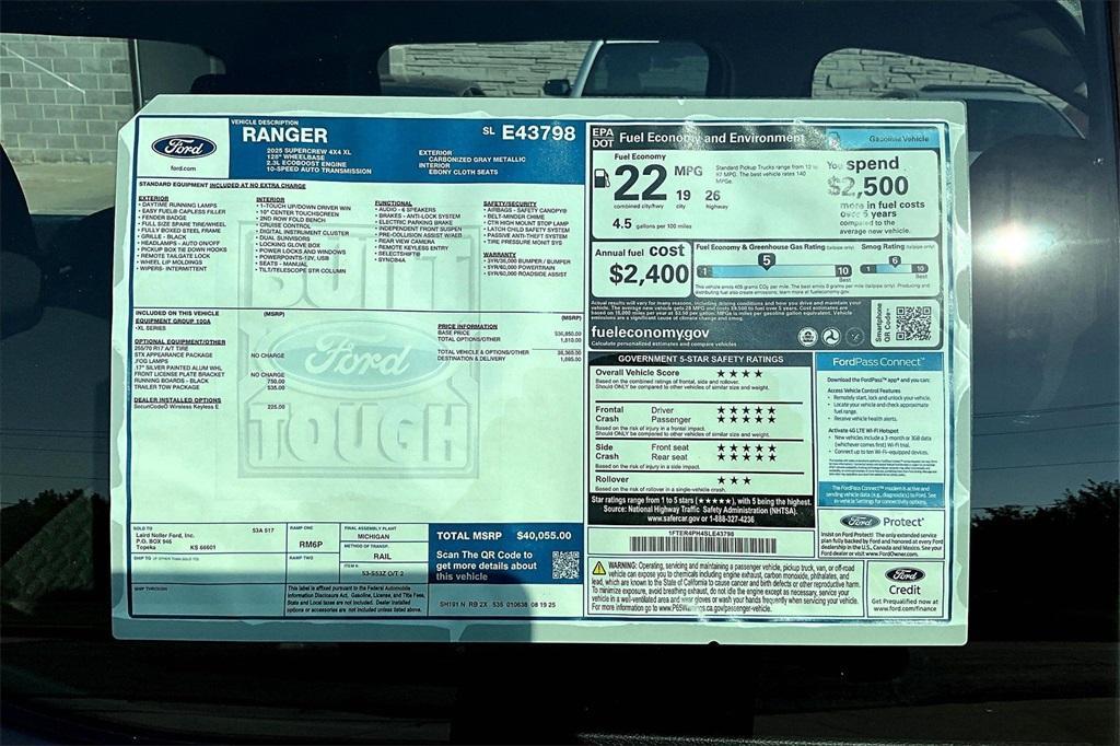 new 2025 Ford Ranger car, priced at $35,652