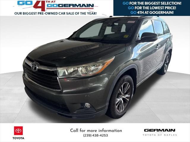 used 2016 Toyota Highlander car, priced at $17,950