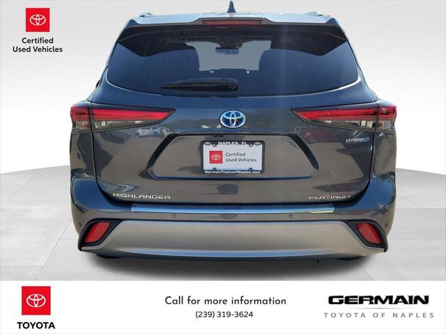 used 2021 Toyota Highlander Hybrid car, priced at $41,554