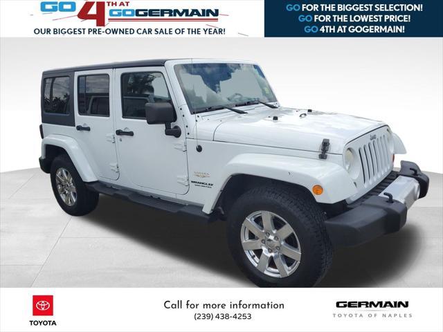 used 2013 Jeep Wrangler Unlimited car, priced at $16,993
