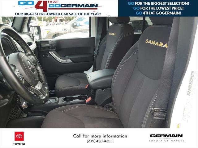 used 2013 Jeep Wrangler Unlimited car, priced at $16,993