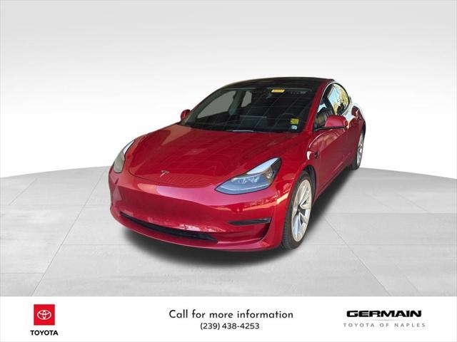 used 2022 Tesla Model 3 car, priced at $27,986