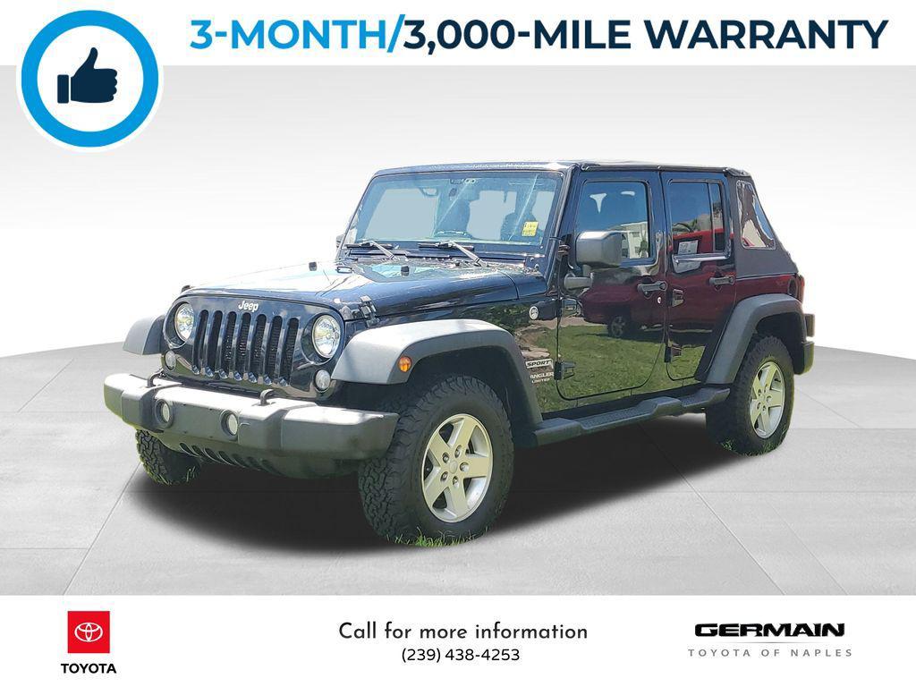 used 2016 Jeep Wrangler Unlimited car, priced at $13,850