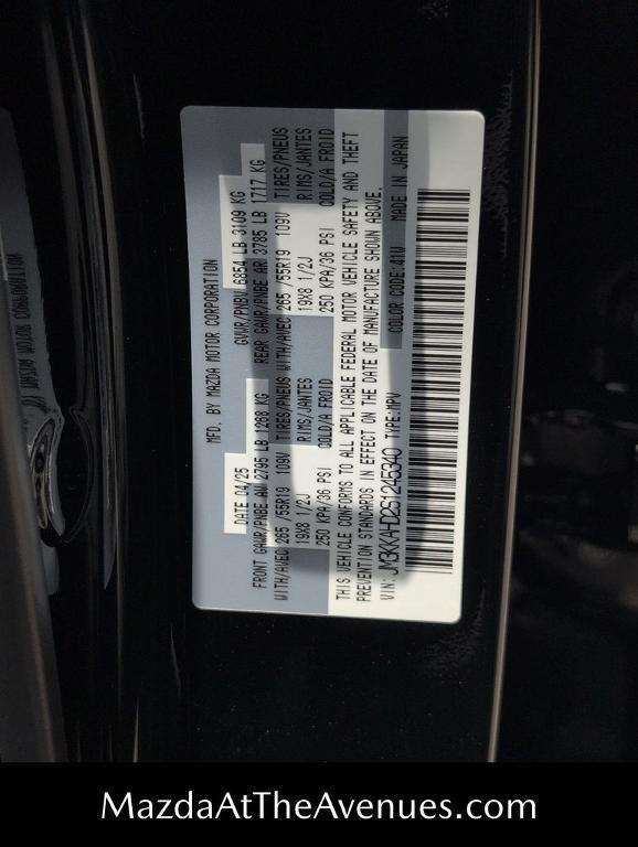 new 2025 Mazda CX-90 car, priced at $35,870
