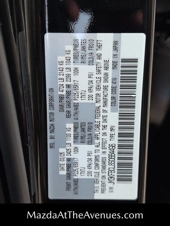 new 2025 Mazda CX-5 car, priced at $32,076