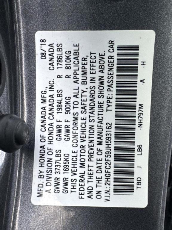 used 2018 Honda Civic car, priced at $15,519