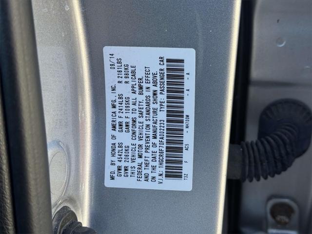 used 2015 Honda Accord Hybrid car, priced at $14,999