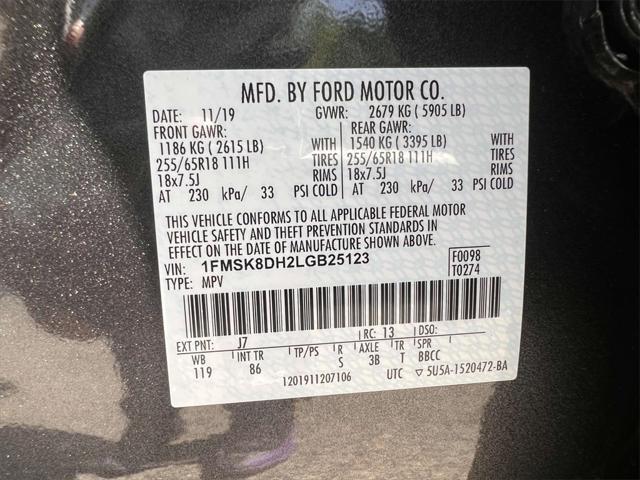 used 2020 Ford Explorer car, priced at $24,800