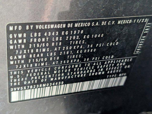 used 2024 Volkswagen Taos car, priced at $18,697
