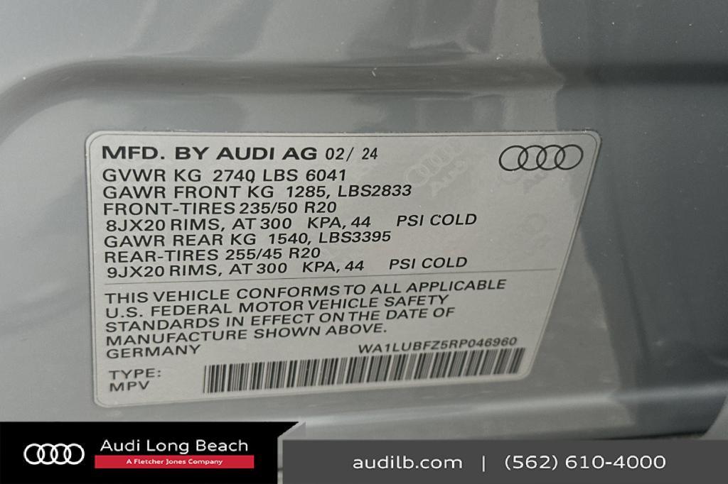 new 2024 Audi Q4 e-tron car, priced at $63,775