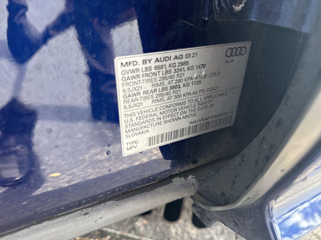 used 2021 Audi Q7 car, priced at $37,000