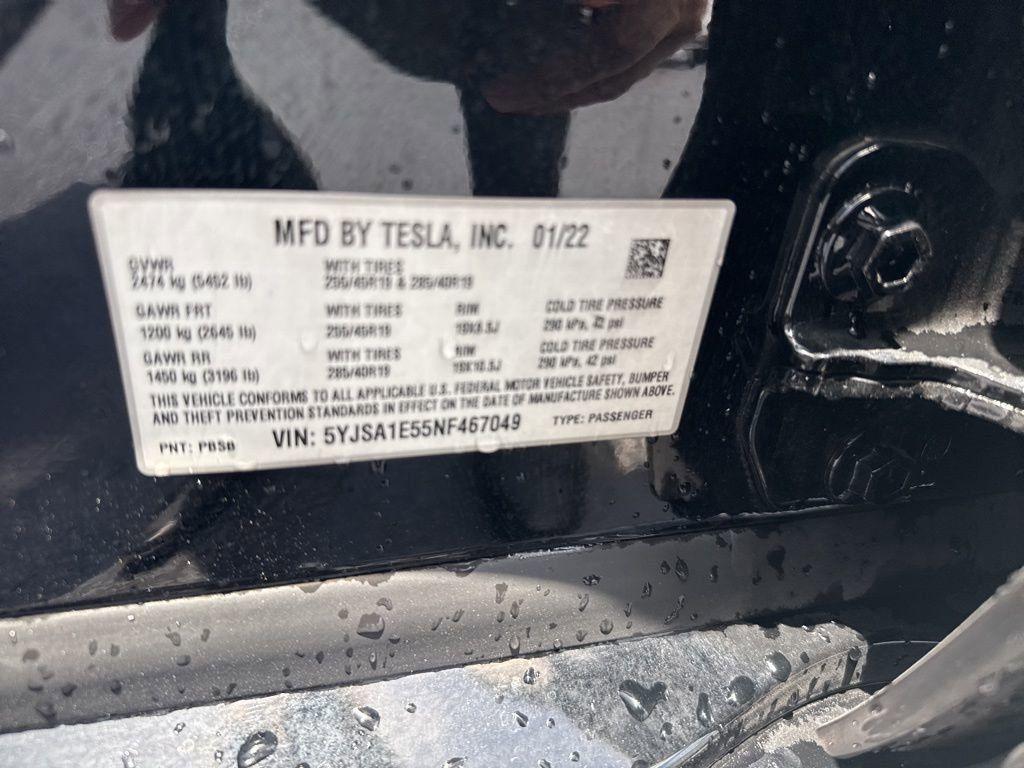used 2022 Tesla Model S car, priced at $39,990