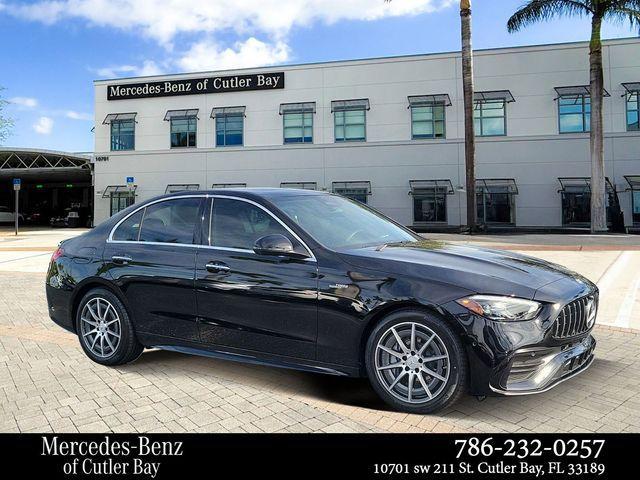 used 2024 Mercedes-Benz AMG C 43 car, priced at $59,990