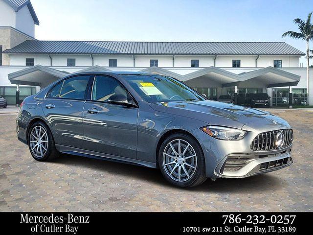 used 2024 Mercedes-Benz AMG C 43 car, priced at $66,250