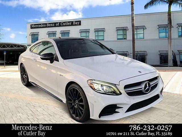 used 2021 Mercedes-Benz AMG C 43 car, priced at $42,990