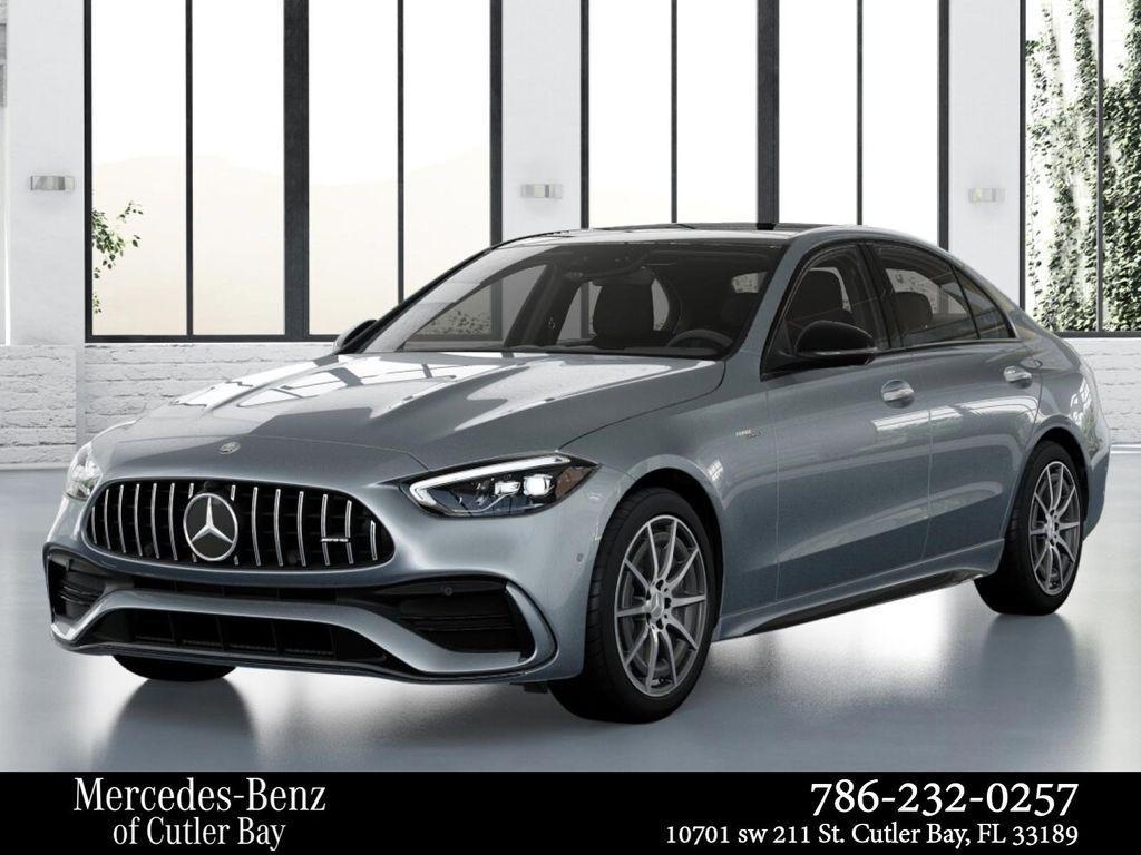 new 2025 Mercedes-Benz AMG C 43 car, priced at $66,886