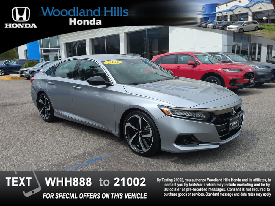 used 2022 Honda Accord car, priced at $25,588