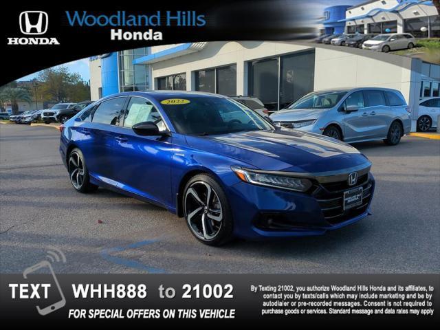 used 2022 Honda Accord Hybrid car, priced at $26,588